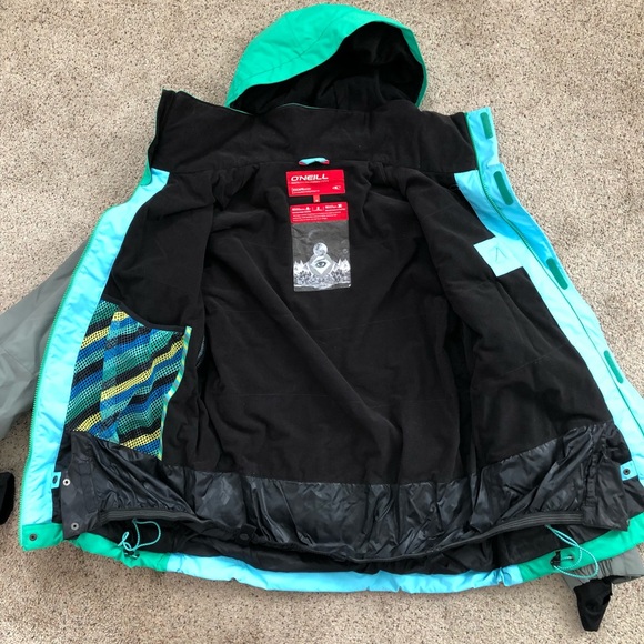 NWT men’s jacket.  size M. O’Neill. Turquoise, green and gray. - Picture 4 of 9